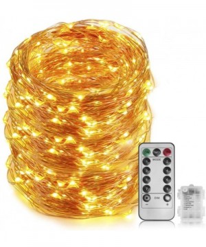 66 Ft 200 LED Fairy Light - Cooper Wire String Light Battery Powered With 8 Modes Remote Control For Indoor&outdoor- For Bedr...