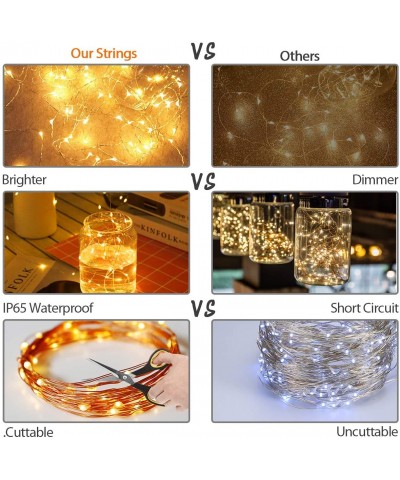 66 Ft 200 LED Fairy Light - Cooper Wire String Light Battery Powered With 8 Modes Remote Control For Indoor&outdoor- For Bedr...