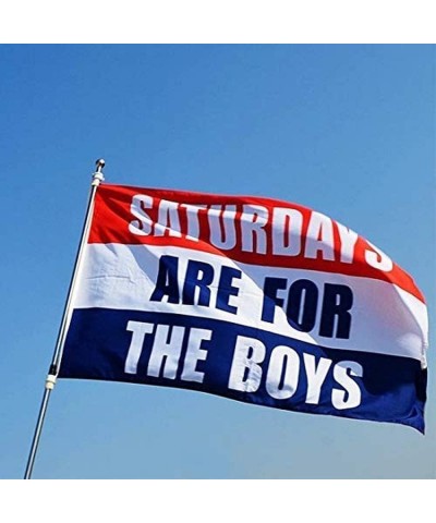 Saturdays for The Girls Flag and Saturdays for The Boys Flag- 3x5 Feet- Vivid Color Durable & Fade Resistant Decor Banner- Pe...