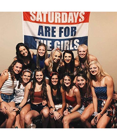 Saturdays for The Girls Flag and Saturdays for The Boys Flag- 3x5 Feet- Vivid Color Durable & Fade Resistant Decor Banner- Pe...