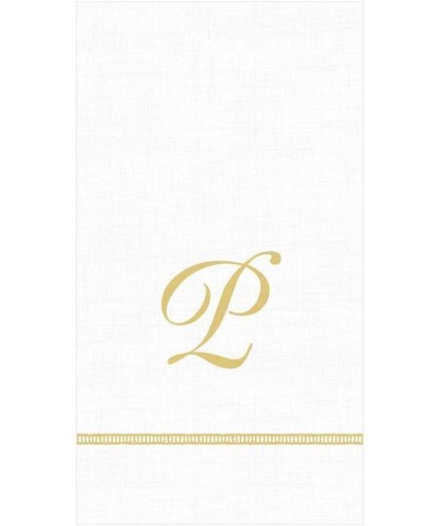 Hemstitch Script Single Initial Paper Guest Towel Napkins- Letter P- 60 Count - CR194Z7HWRK $19.82 Tableware