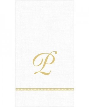 Hemstitch Script Single Initial Paper Guest Towel Napkins- Letter P- 60 Count - CR194Z7HWRK $19.82 Tableware