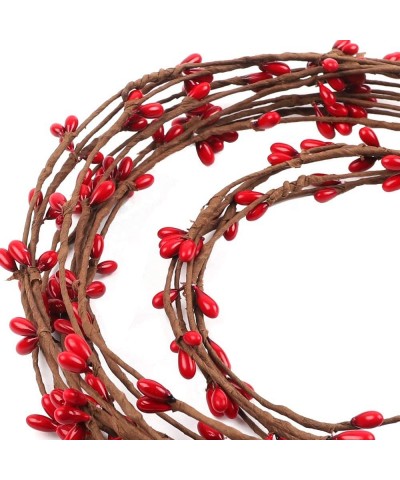 59 feet Red Pip Berry Garland for Christmas Indoor Outdoor Decorations - CA18UT3C8M6 $7.65 Garlands