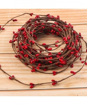 59 feet Red Pip Berry Garland for Christmas Indoor Outdoor Decorations - CA18UT3C8M6 $7.65 Garlands