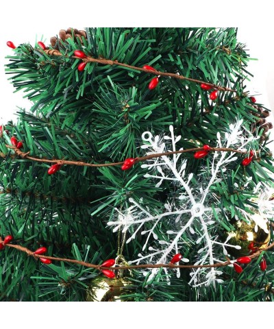 59 feet Red Pip Berry Garland for Christmas Indoor Outdoor Decorations - CA18UT3C8M6 $7.65 Garlands