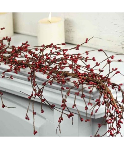 59 feet Red Pip Berry Garland for Christmas Indoor Outdoor Decorations - CA18UT3C8M6 $7.65 Garlands
