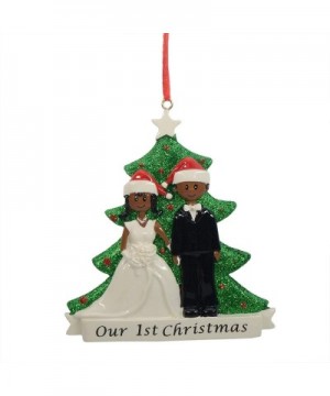 Wedding Couple Ornament Personalized for Christmas Tree Decoration - Free Customization (Wedding Couple(D)- WE Customize for ...