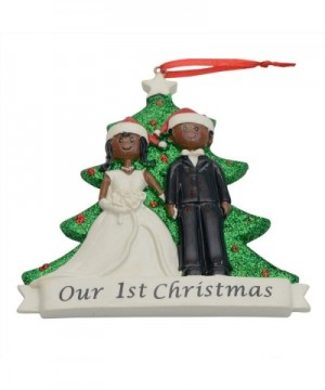 Wedding Couple Ornament Personalized for Christmas Tree Decoration - Free Customization (Wedding Couple(D)- WE Customize for ...