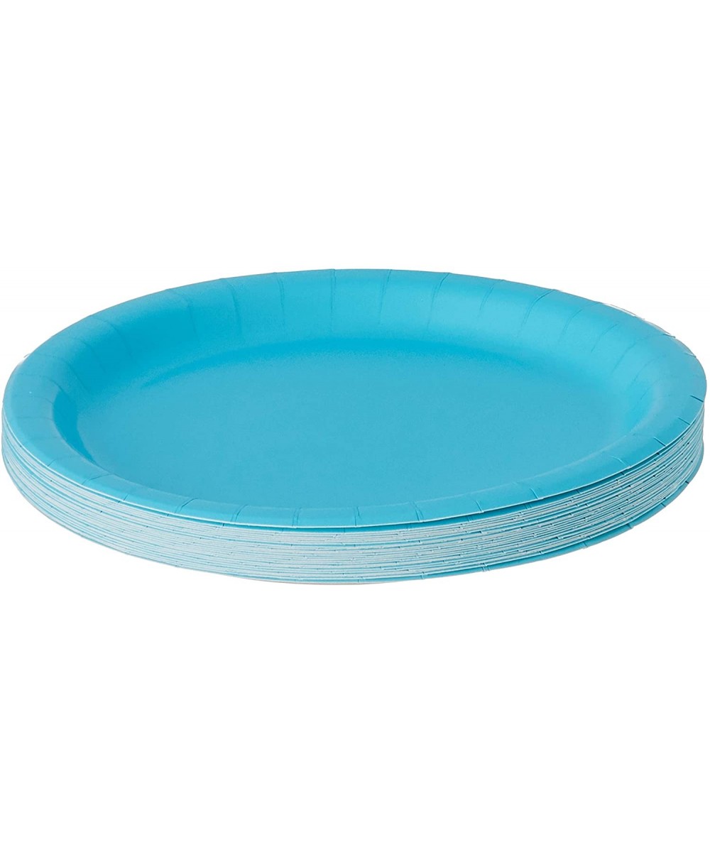 24 Count Paper Dessert Plates- 7"- Bermuda Blue - Bermuda Blue - CR116HKF0BX $5.88 Tableware