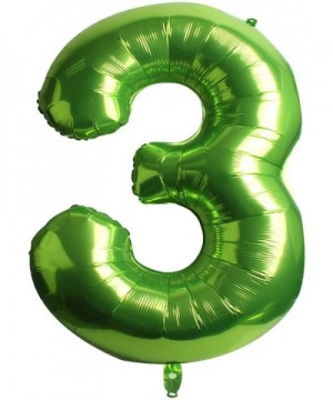 40Inch Number 3 Helium Balloon-Foil Balloons for Birthday Party Decorations Green - CD19IHOIX96 $6.32 Balloons