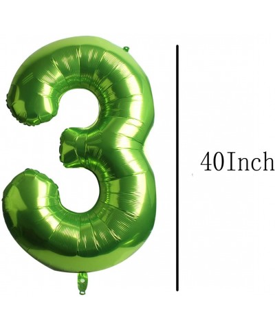 40Inch Number 3 Helium Balloon-Foil Balloons for Birthday Party Decorations Green - CD19IHOIX96 $6.32 Balloons