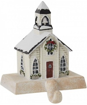 Church Stocking Hanger - Off-White - Snow White - CS18ODWW3AX $32.16 Stockings & Holders