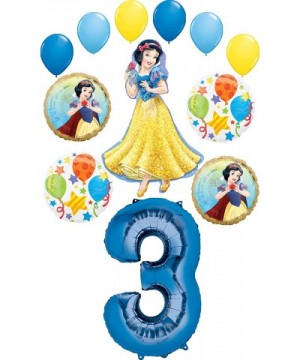 Snow White Party Supplies Princess 3rd Birthday Balloon Bouquet Decorations - CX192CEU75Q $17.76 Balloons