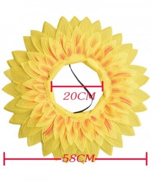 Festivous Wishel Sunflower Costume Head for Kids and Adults Yellow Petals Headband Party Decorations Photo Props Doll Costume...