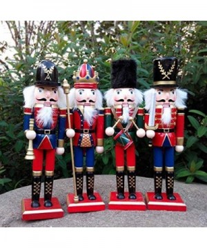 Wooden Nutcracker Ornaments Christmas Decoration Figures Puppet Toys Home Decor (12 Inch- Drum) - Drum - CM1866S57DL $11.79 N...