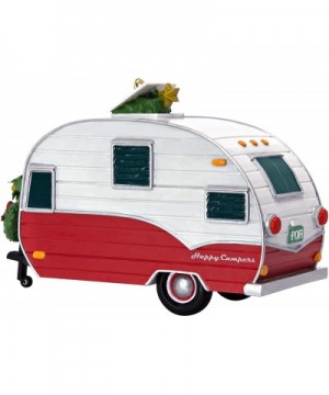 Christmas 2019 Year Dated Happy Campers Travel Trailer Ornament- Camping - CJ18OEK5I4X $33.12 Ornaments