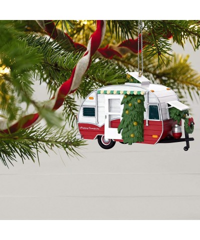 Christmas 2019 Year Dated Happy Campers Travel Trailer Ornament- Camping - CJ18OEK5I4X $33.12 Ornaments