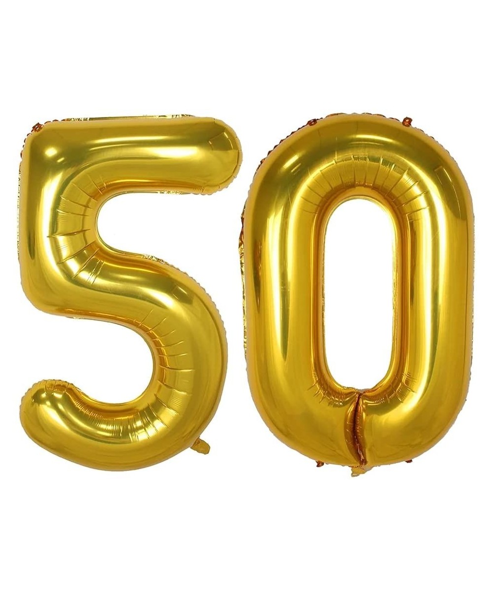 40inch Gold Number 50 Balloon Party Festival Decorations Birthday Anniversary Jumbo foil Helium Balloons Party Supplies use T...