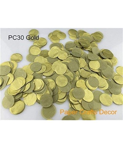 1 inch(2.5cm) Round Tissue Paper Confetti Round Tissue Paper Confetti Wedding Party Table Decorations Balloon Kit- 30g (Gold)...