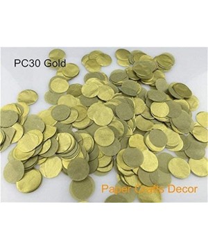 1 inch(2.5cm) Round Tissue Paper Confetti Round Tissue Paper Confetti Wedding Party Table Decorations Balloon Kit- 30g (Gold)...