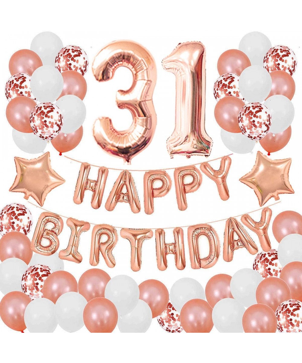 31ST Birthday Decorations for Girls and Women 31ST Birthday Decorations 31 Years Old Birthday Party Supplies Happy Birthday B...