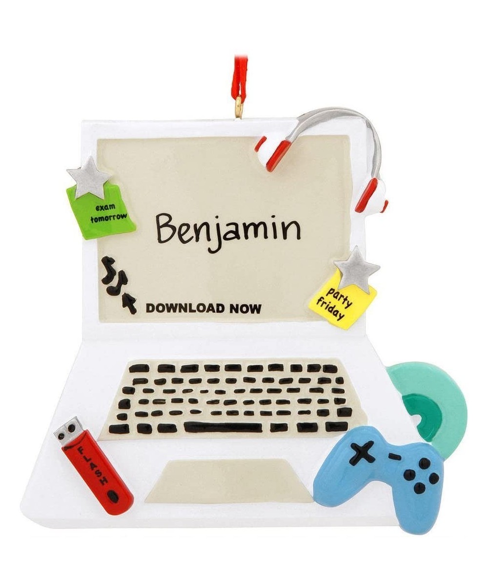 8313 Teenage Computer Hand Personalized Christmas Ornament - CI118T89WJR $15.89 Ornaments