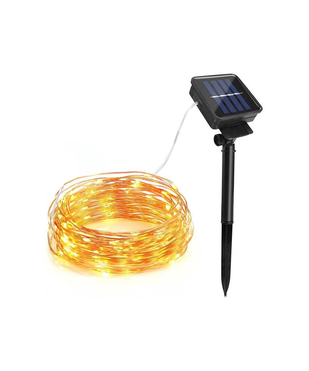 LED Fairy Lights- Solar String Lights- 100 LEDs /200 LEDs Copper Wire String Lamp- 33ft/66ft IP65 Waterproof LED Starry Light...