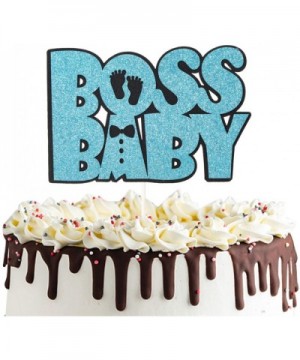 Boss Baby Cake Topper For Baby Shower Birthday Party Decoration Supplies Little Man Oh Baby Sign - C318A2HWCQT $6.26 Cake & C...