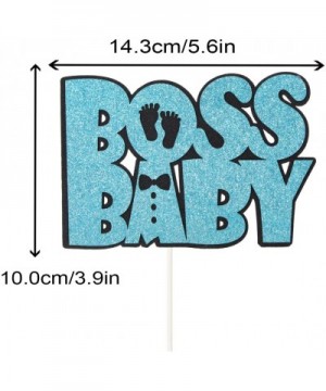 Boss Baby Cake Topper For Baby Shower Birthday Party Decoration Supplies Little Man Oh Baby Sign - C318A2HWCQT $6.26 Cake & C...