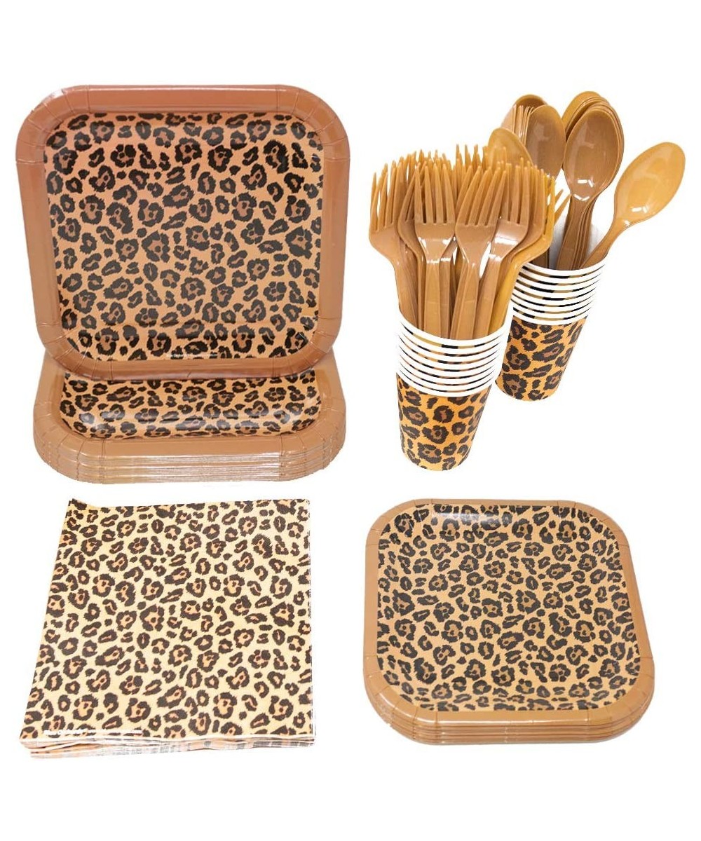 Leopard Print Party Supplies Pack (113+ Pieces for 16 Guests!)- Leopard Party- Cheetah Print Tableware - CA18UUEU49X $20.44 P...