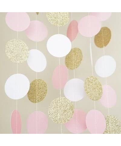 Baby Pink Gold White Baby Shower Decorations for Girl/Party Decorations First Birthday Decorations Tissue Paper Pom Pom Tasse...