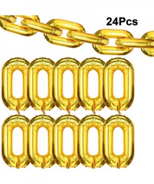 24 Pieces 16 inch Foil Chain Balloons Jumbo Chain Balloons for 80s 90s Hip Hop Retro Theme Birthdays Weddings Graduations Arc...