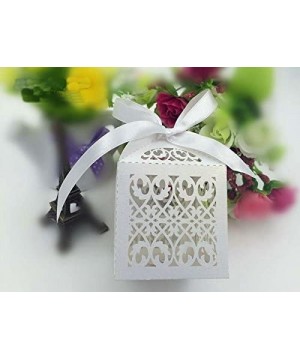 New 50PCS New lace flower Laser Cut Candy Gift Boxes With Ribbon Wedding Party Favor Creative Favor Bags - CD127APCLV9 $13.77...