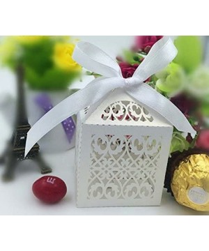 New 50PCS New lace flower Laser Cut Candy Gift Boxes With Ribbon Wedding Party Favor Creative Favor Bags - CD127APCLV9 $13.77...