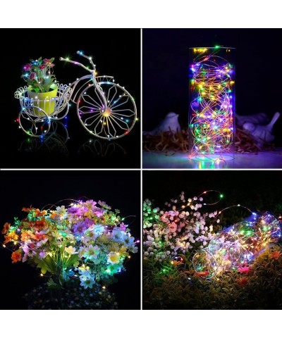 Dimmable LED String Lights Plug in- 33ft 100 LED Waterproof Multicolor Fairy Lights with Remote- Indoor/Outdoor Copper Wire C...