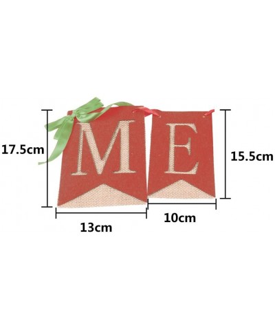 Merry Christmas Burlap Banners-Christmas Banner-Christmas Party Burlap Garland Holiday Bunting Indoor Outdoor Sign Decoration...