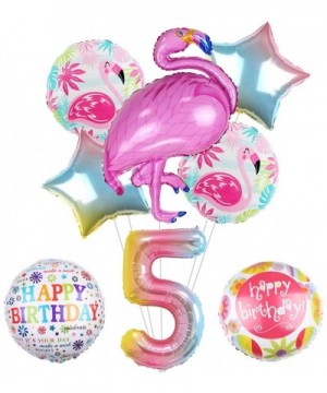 8pcs Flamingos Balloons Party Supplies- 42"Flamingos Balloons Mylar Balloon for 1st Birthday Balloon Bouquet Decorations- Bab...