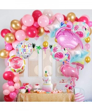 8pcs Flamingos Balloons Party Supplies- 42"Flamingos Balloons Mylar Balloon for 1st Birthday Balloon Bouquet Decorations- Bab...