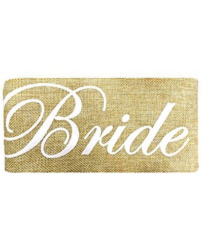 Bride To Be Burlap Sash for Hen Party Bridal Shower-Bachelorette Sash- Wedding Party Favors Accessories Decorations - C1187D0...