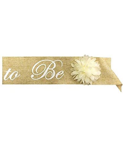 Bride To Be Burlap Sash for Hen Party Bridal Shower-Bachelorette Sash- Wedding Party Favors Accessories Decorations - C1187D0...