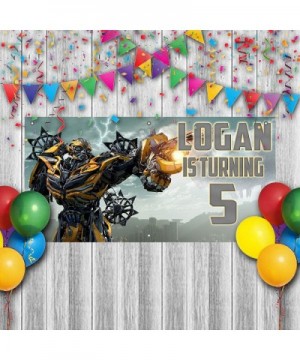 Personalized Birthday Banner for Transformers Theme Party 24"x 48 - C6198G6Z9ST $29.84 Banners & Garlands