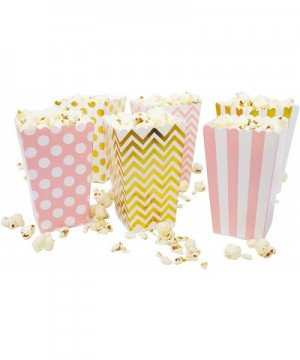 Mini Popcorn & Candy Favor Boxes for Birthday- Bridal and Baby Shower- All Parties & Events in Polka Dot- Chevron- and Stripe...