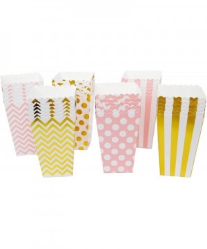 Mini Popcorn & Candy Favor Boxes for Birthday- Bridal and Baby Shower- All Parties & Events in Polka Dot- Chevron- and Stripe...