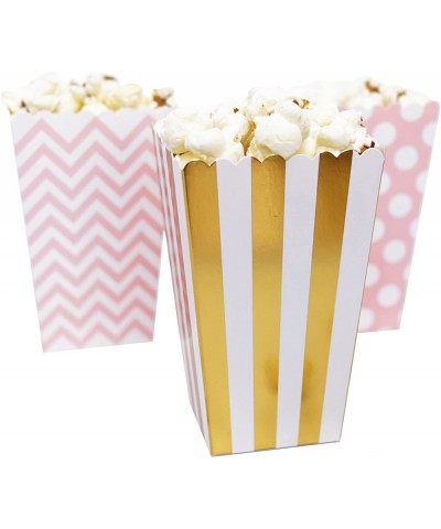 Mini Popcorn & Candy Favor Boxes for Birthday- Bridal and Baby Shower- All Parties & Events in Polka Dot- Chevron- and Stripe...