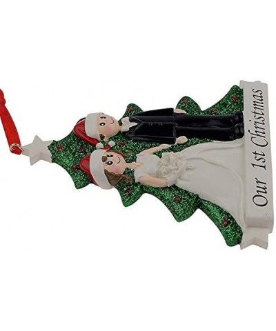 Christmas Wedding Couple Ornament Personalized for Christmas Tree Decoration - Free Customization - With Words - CO18IYNXZDN ...