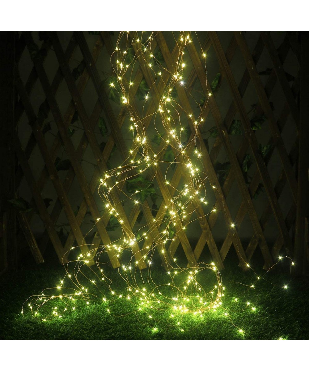 Solar Powered Twinkle Fairy Lights-10 Strands 200 LEDs Solar Christmas Lights Outdoor Waterproof Timbo Lights Decorative Copp...