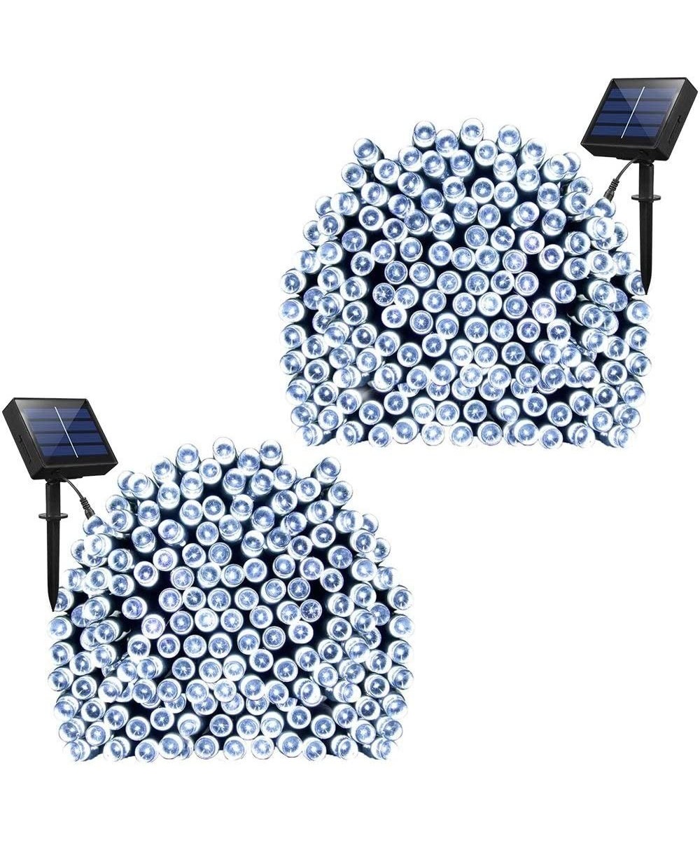 2 Pack Solar String Lights 72ft 22m 200 LED 8 Modes Solar Powered Xmas Outdoor Lights Waterproof Starry Christmas Fairy Light...
