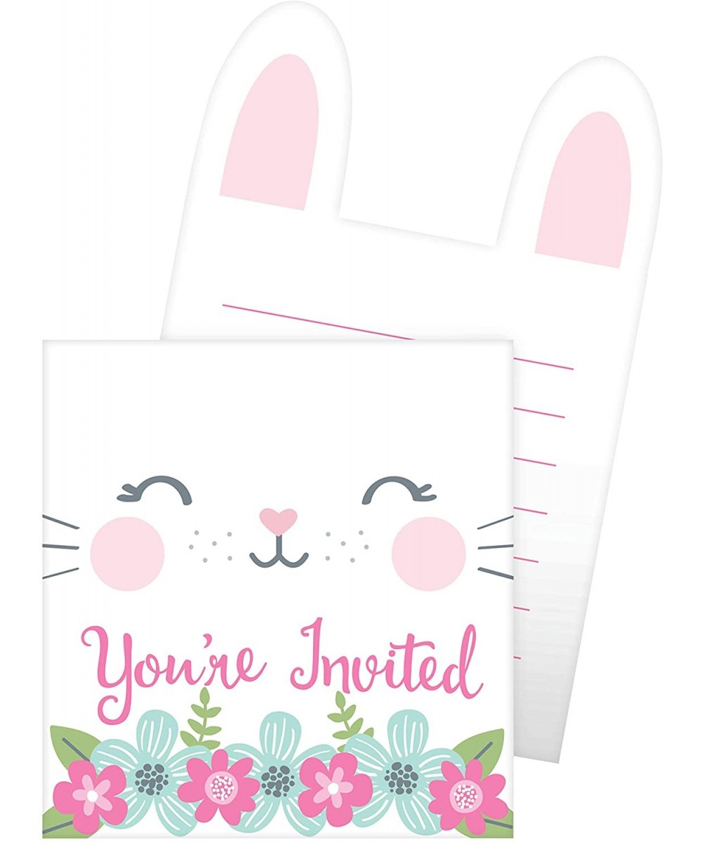 Party Supplies- Bunny Party Pop-up Invitations- Invites- Multicolor- 0.04X4X6in- 8Ct - C418I45THX3 $4.21 Invitations