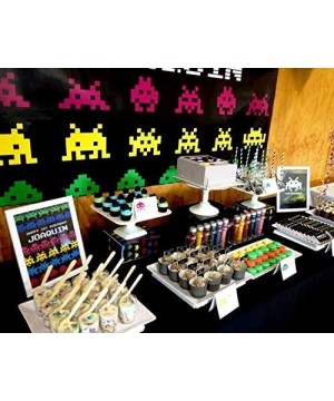 Video Game Level Up 7th Birthday Cake Topper- Glittery Happy 7th Birthday Video Gaming Cake Toppers for 7 Year Old Boy and Ki...