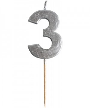 Number 3 Birthday Celebration Candle - C518CKG2SX3 $5.17 Birthday Candles